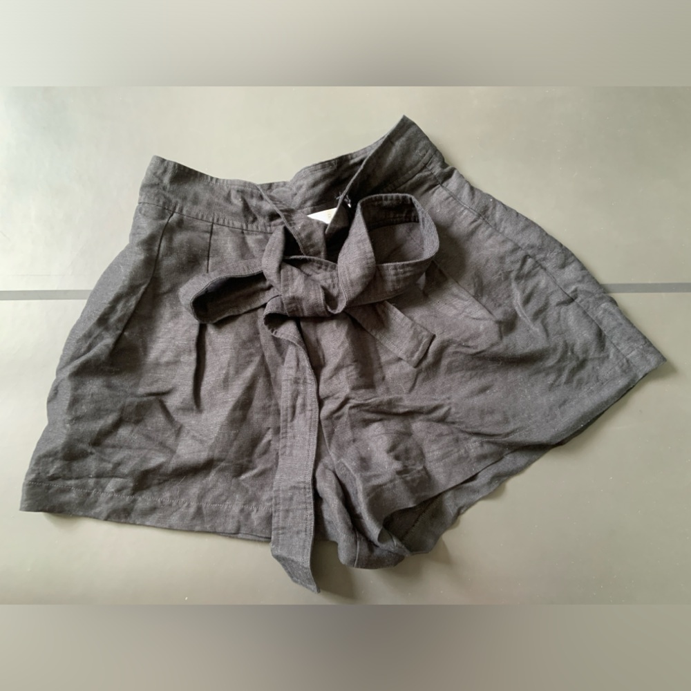 ASTR Black Wrap High Waisted Shorts